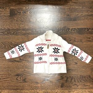 Carter's Snowflake Zip Up Sweater, 18 Months